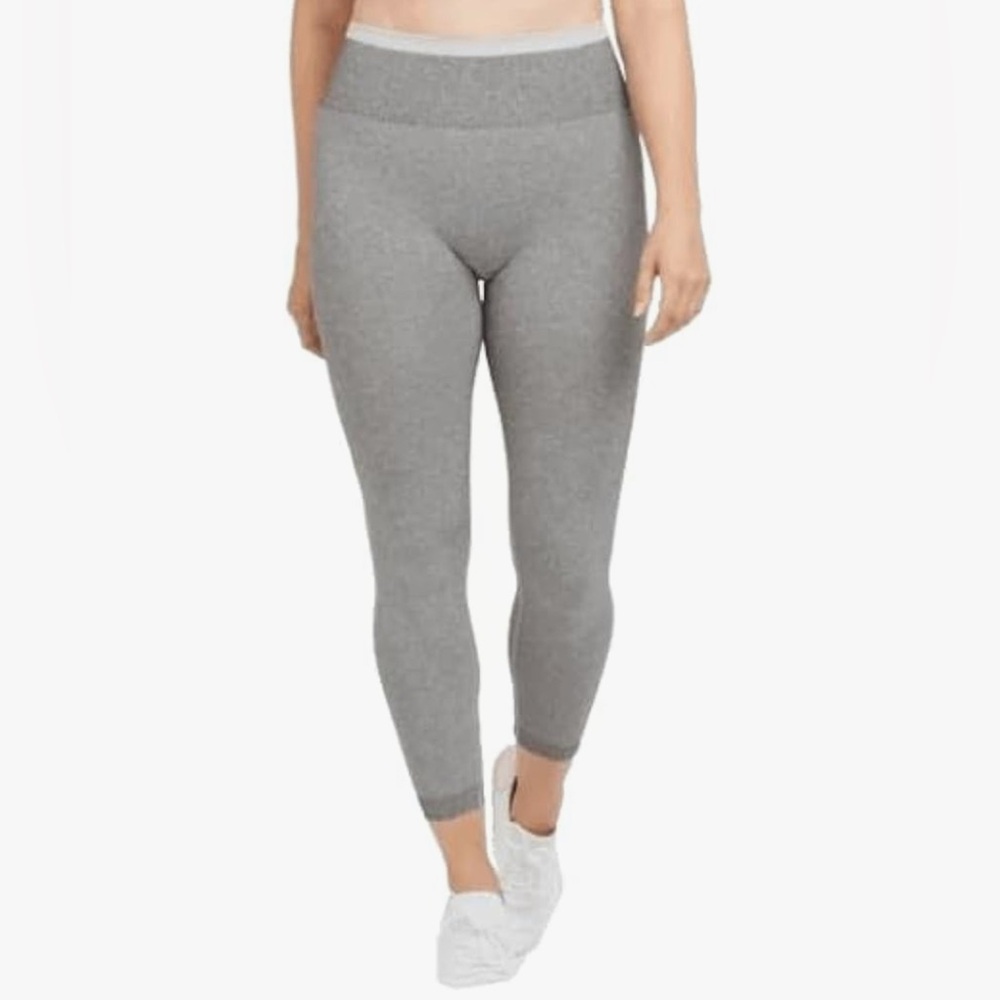 SPANX Seamless Sculpt Leggings Gray High Rise Shaping Size Large